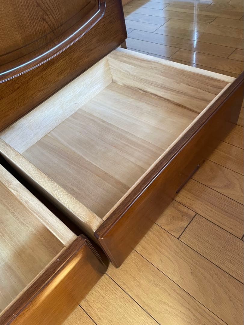 木製収納タンス 引き出し付き ブラウン　婚礼ダンス