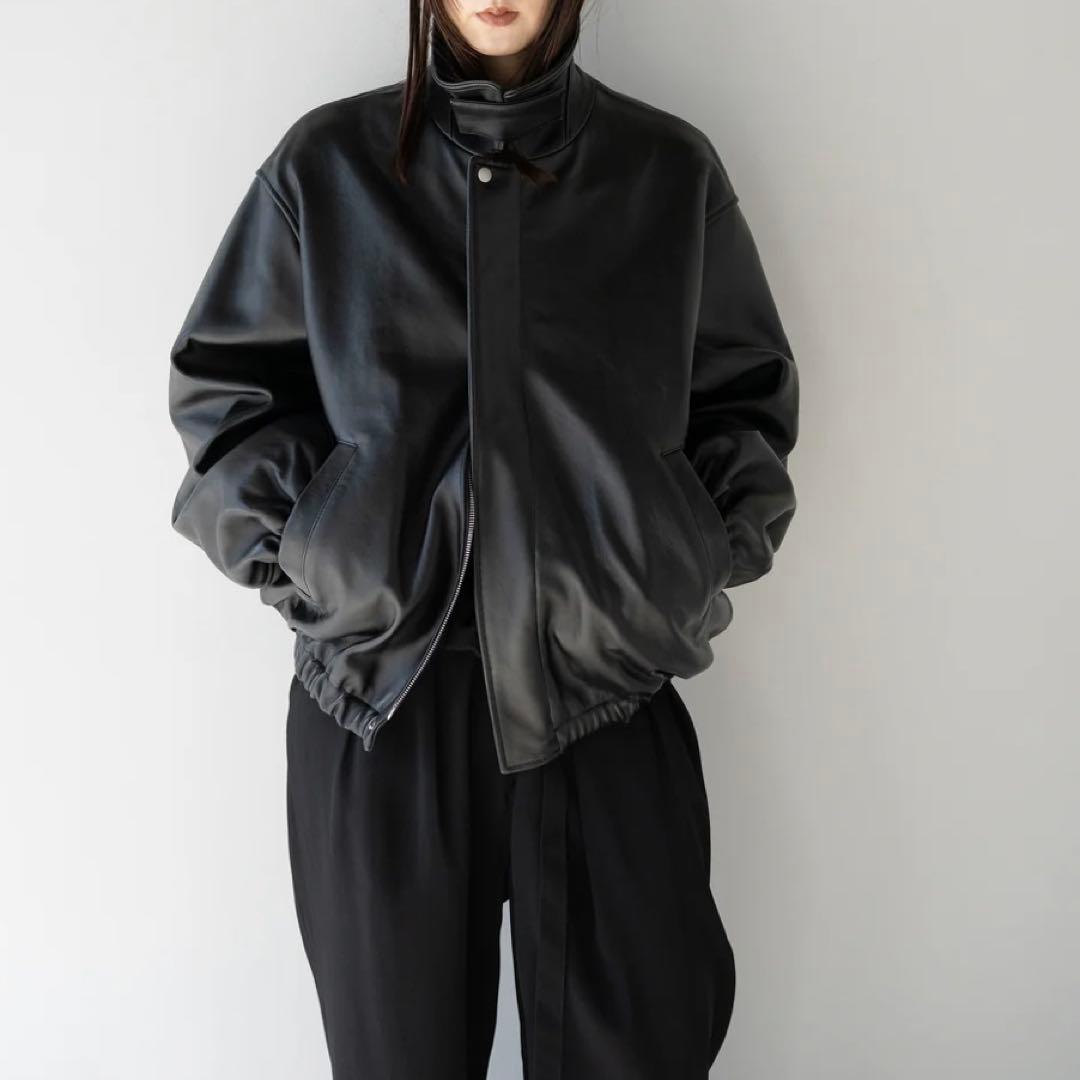 ジャケット・アウター ssstein SHEEP LEATHER ZIP SHORT JACKET