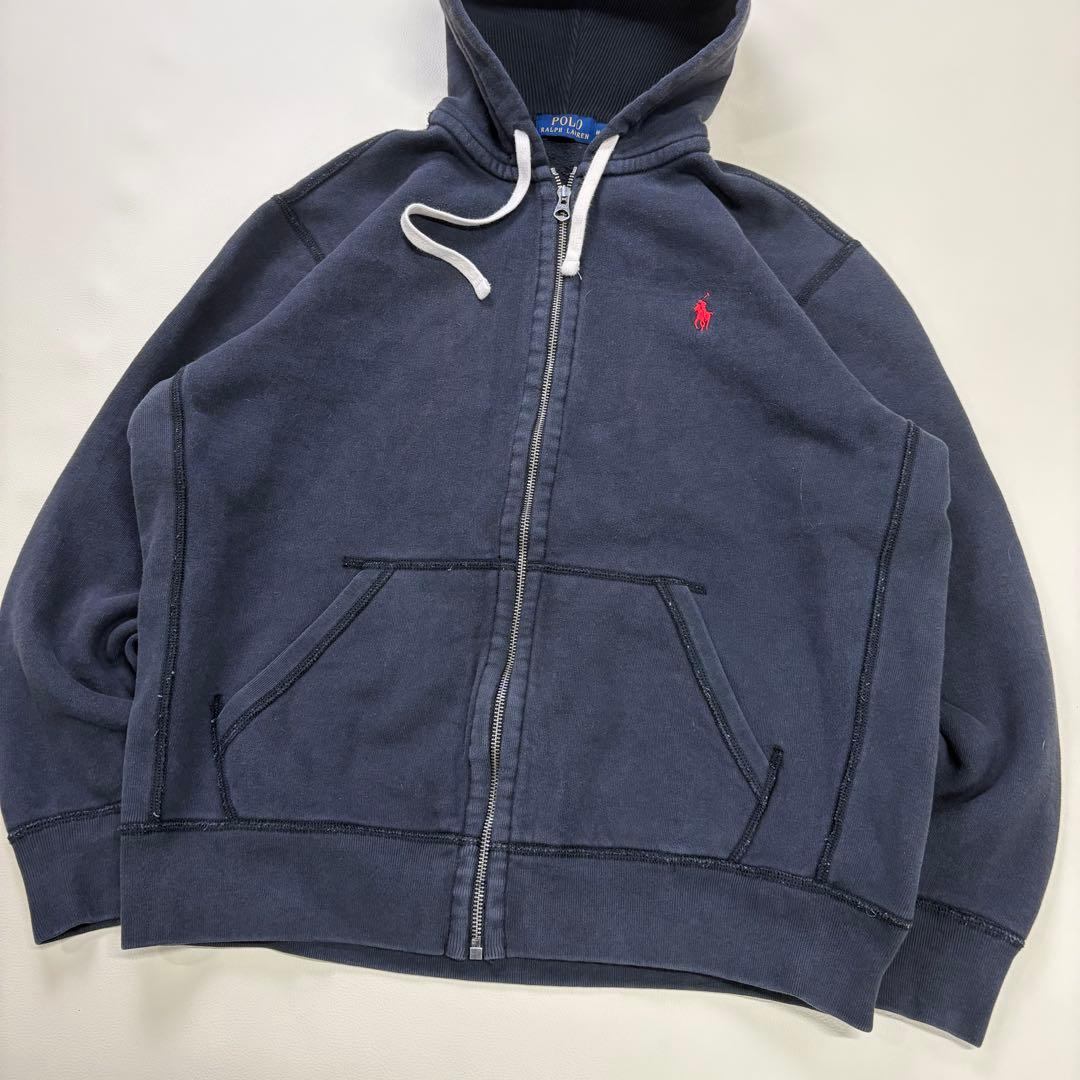 【極上】鬼フェード 肉厚×サーマルRalph Lauren フルジップパーカー