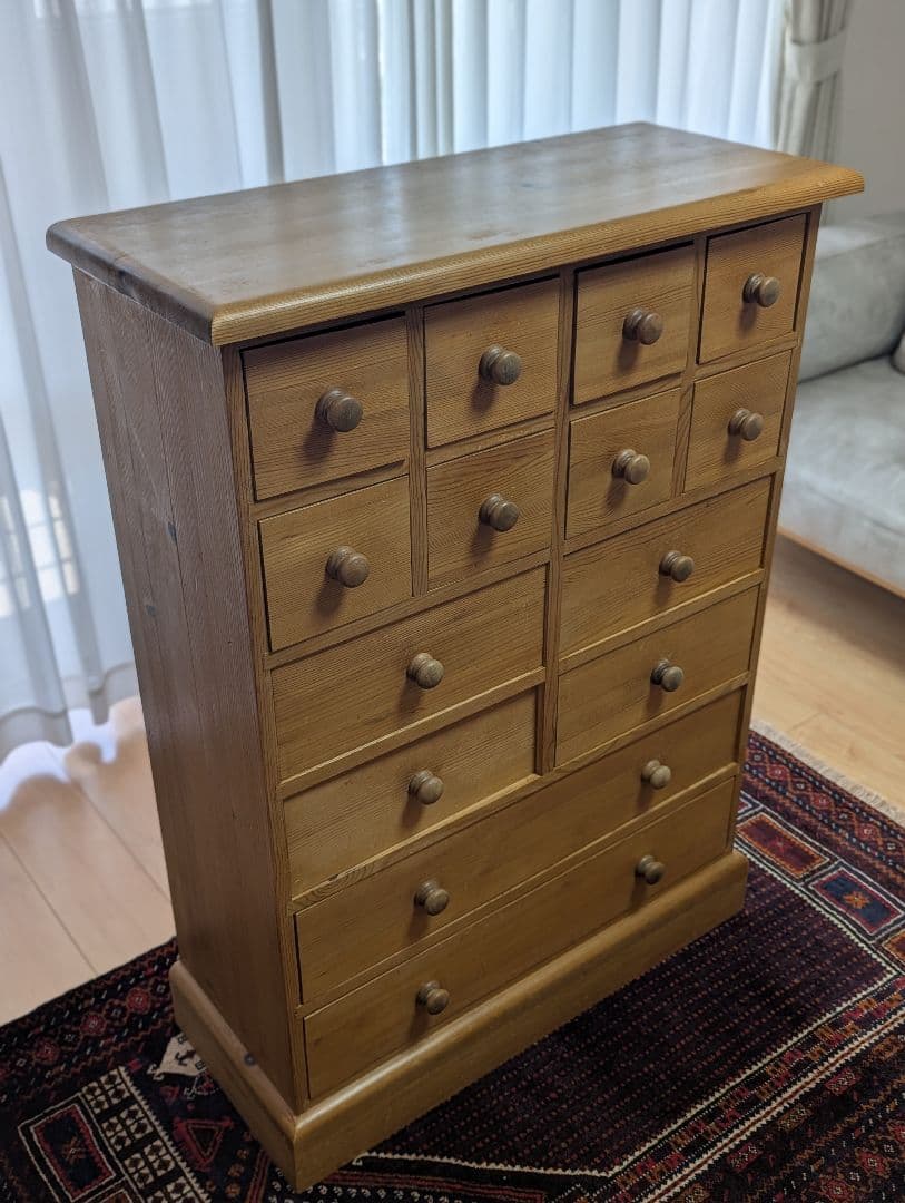 【アンティーク調家具】木製アンティーク調欧風チェスト