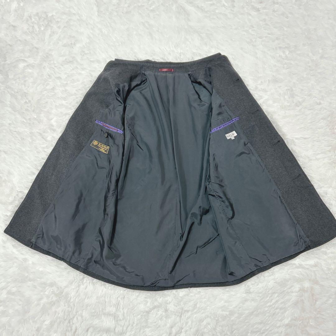 ポールスミス ステンカラーコート ロロピアーナ カシミヤ L グレー 818