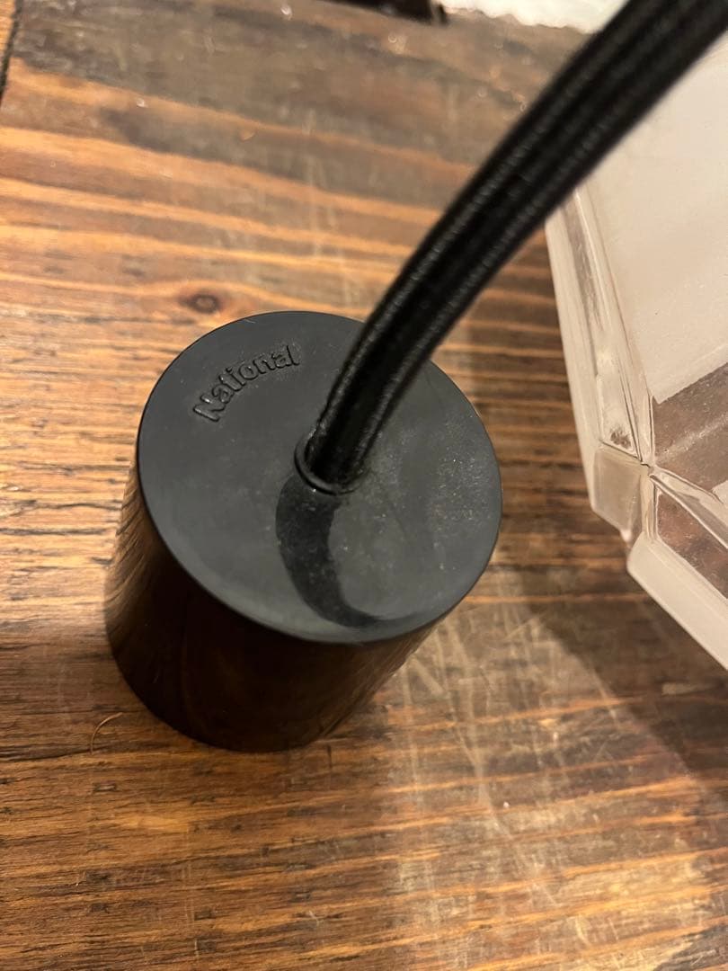 電傘　ナショナル　ガラス　硝子　national モダン　昭和レトロ　動作確認済