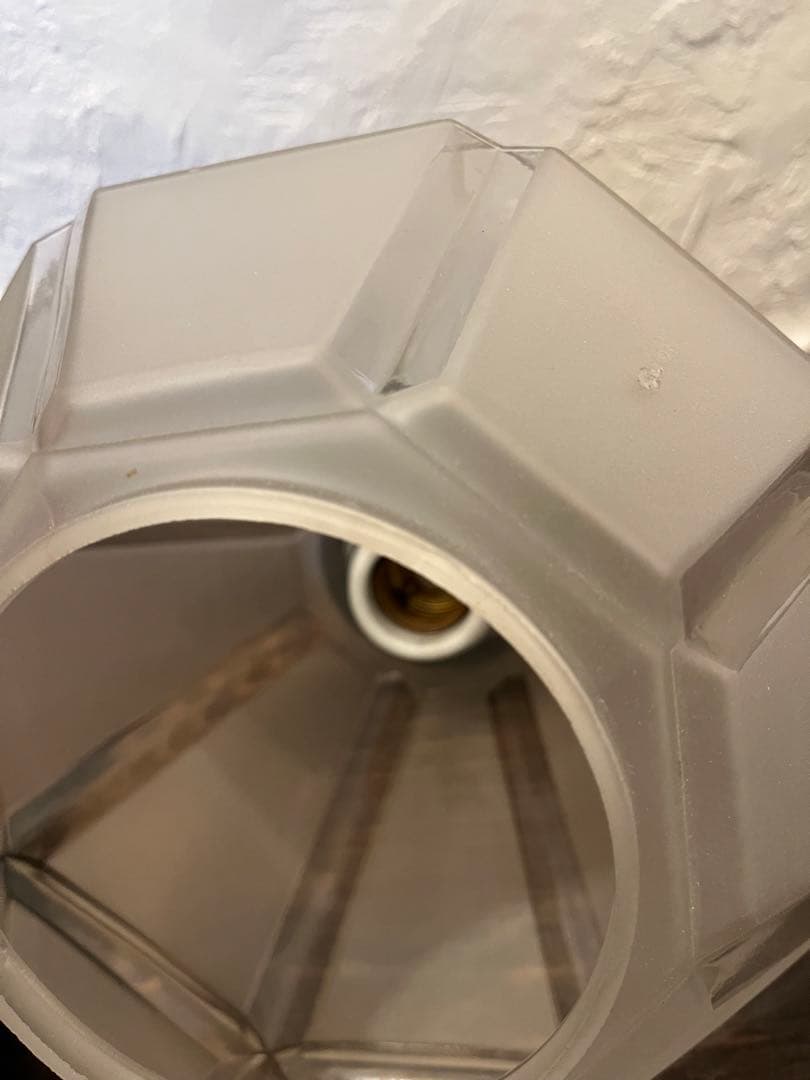 電傘　ナショナル　ガラス　硝子　national モダン　昭和レトロ　動作確認済