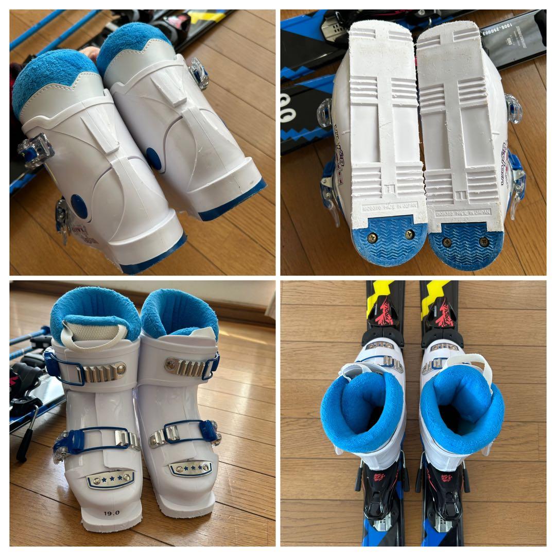 子供用　ジュニア　スキーセット　男の子　板100cm ブーツ19cm