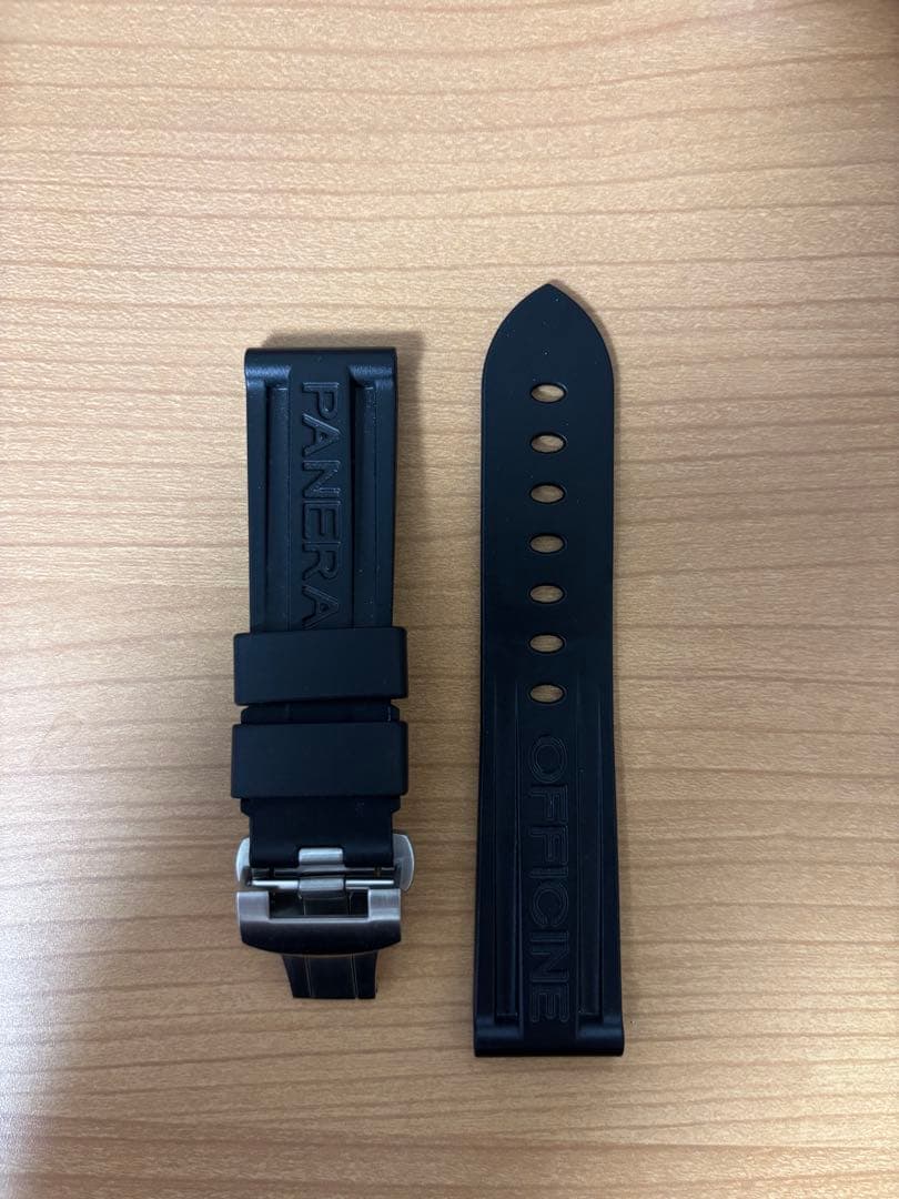 PANERAI 純正ラバーベルト　ブラック　ラグ幅22mm