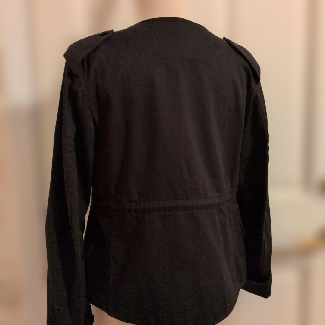 ヨウジヤマモト黒 ミリタリージャケット ウエスト　裾　ドローストリング