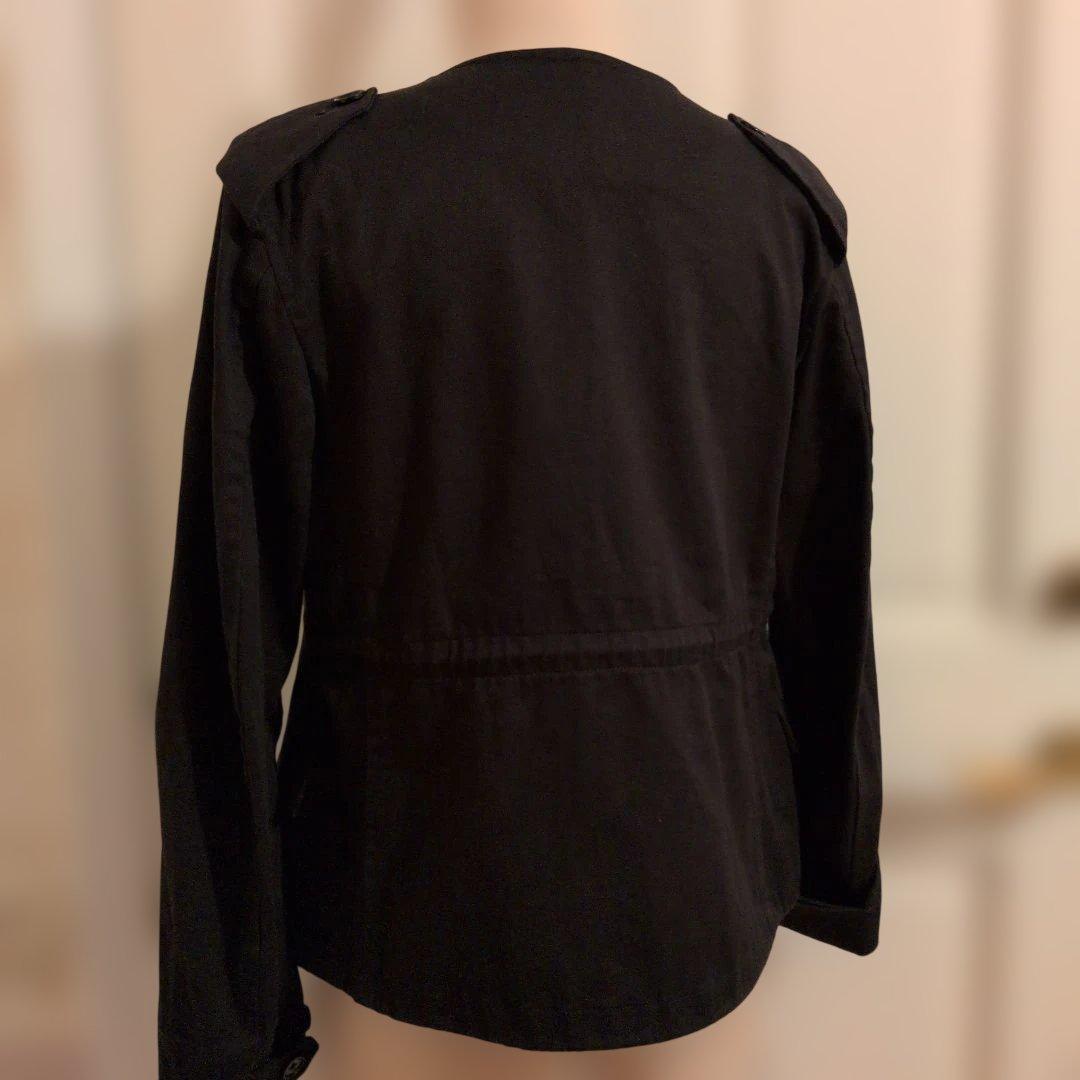 ヨウジヤマモト黒 ミリタリージャケット ウエスト　裾　ドローストリング