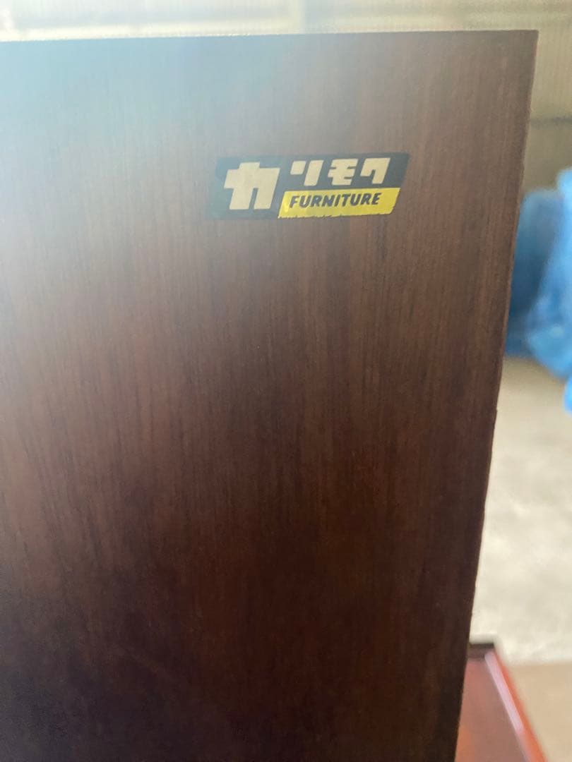 カリモク　コロニアル　食器棚　昭和レトロ　家具　キャビネット