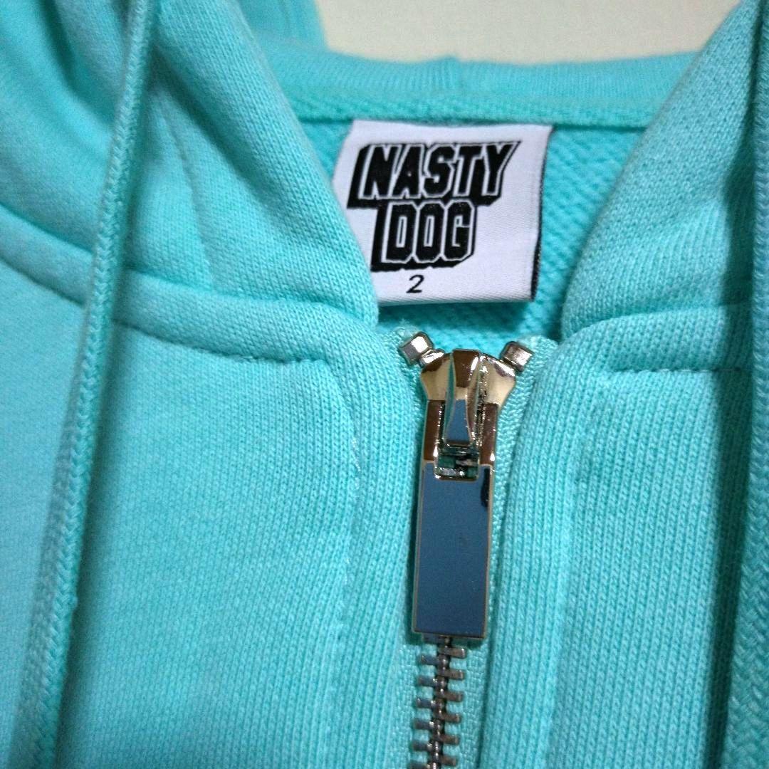 ナスティードッグ ジップアップ パーカー フーディー バックプリント ＸＬ