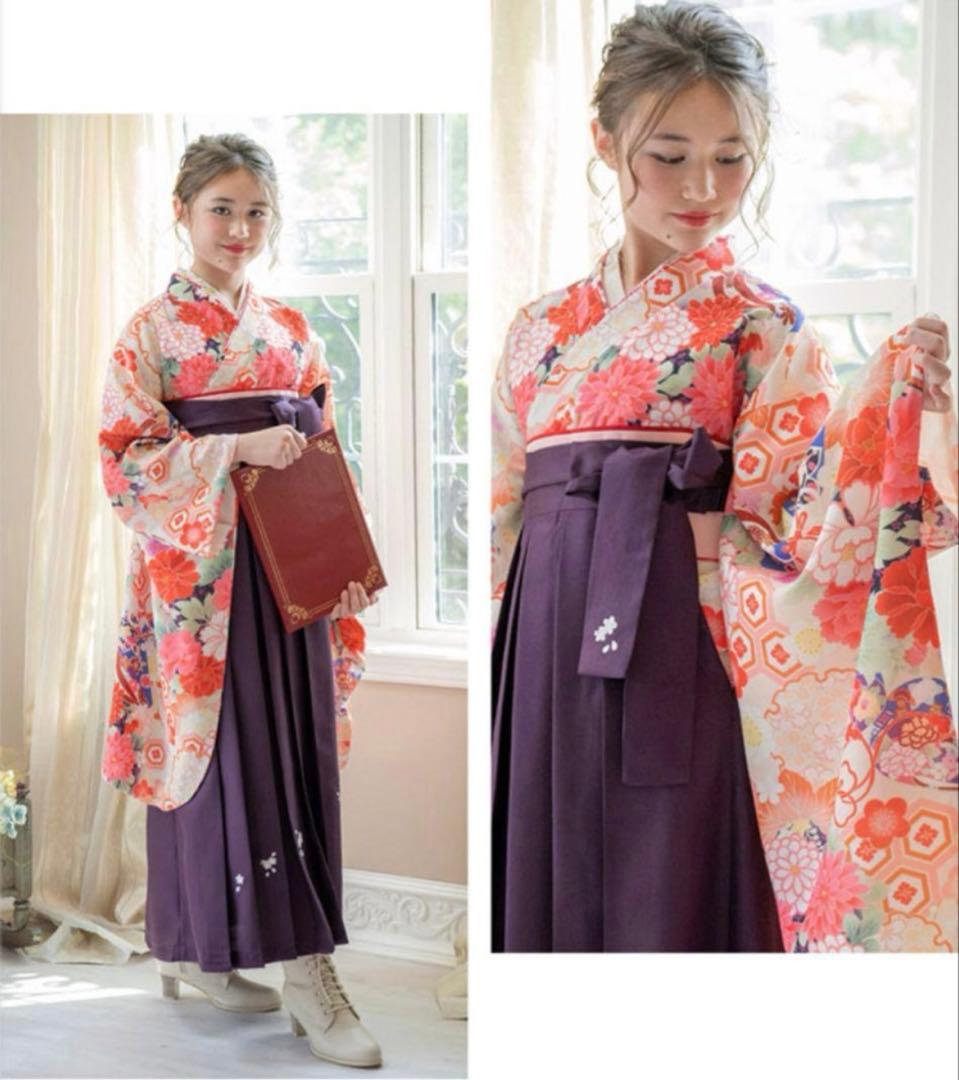 キャサリンコテージ　袴　髪飾り付き　小学校卒業式　補正タオル　半襦袢　髪飾り