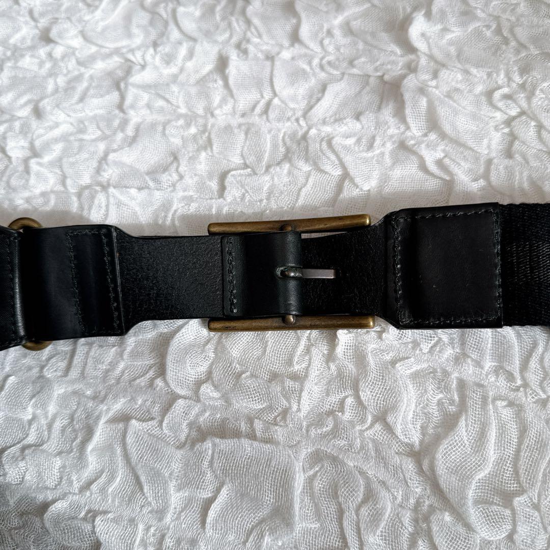 Orobianco オロビアン ボディバック レザー ブラック ロゴ イタリア製