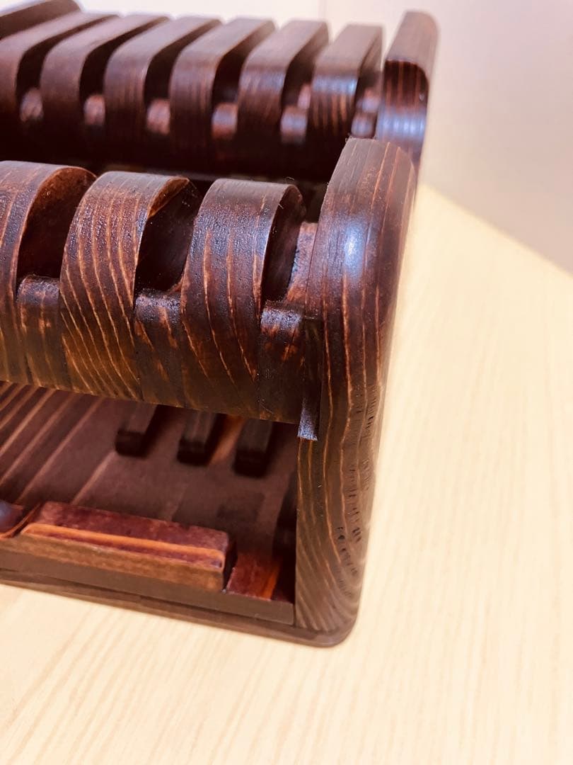 Bタイプ2段7丁置き　シザートレイ　シザースタンド　シザーケース　ハサミ皿