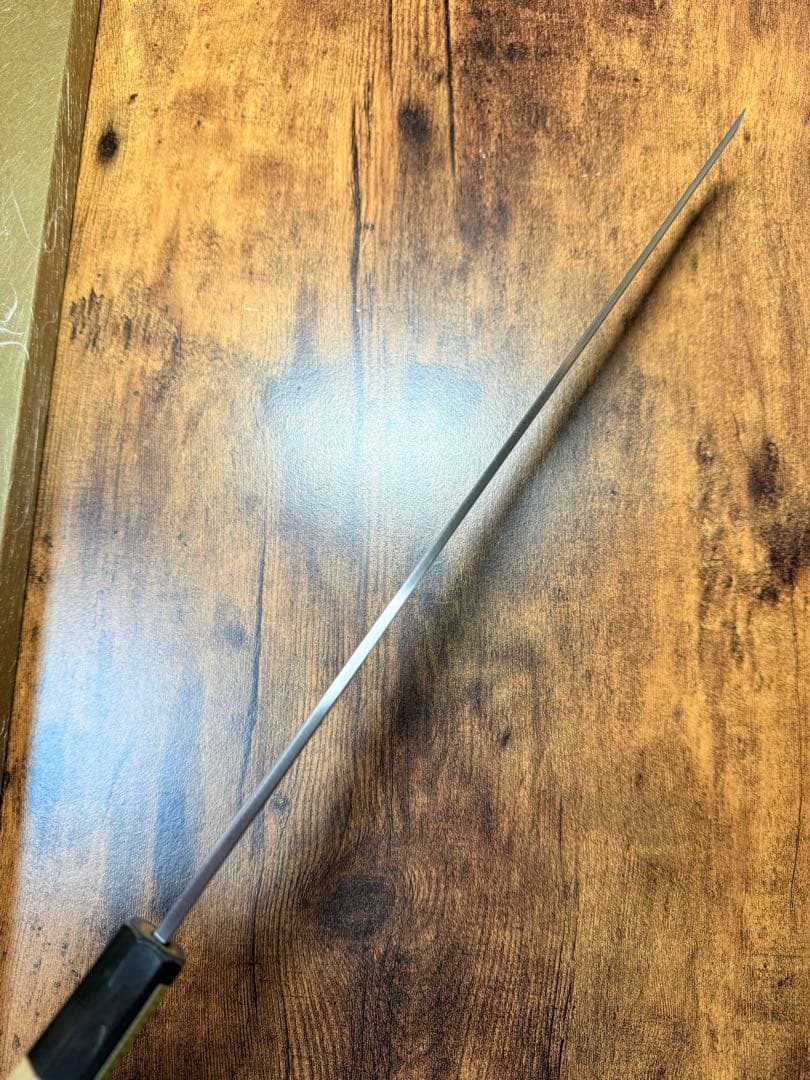 【堺打刃物】蛸引 先丸　包丁　尺一　白二鋼　水牛八角柄