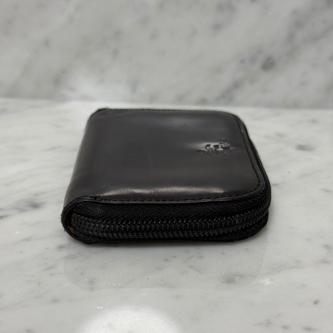 PRADA プラダ ケース 小銭入れ ジップ エナメル ブラック 財布