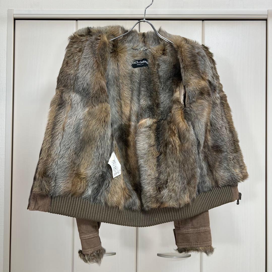 最終値下げ DOLCE&GABBANA キッドファー コーデュロイジャケット