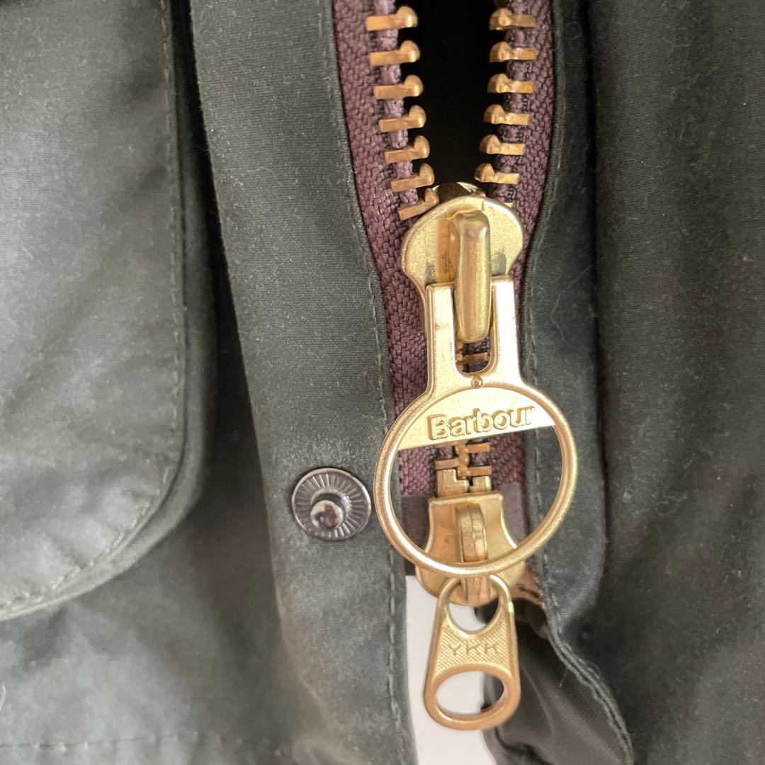 Barbour ビデイル オイルドジャケットセージ　ピンバッジ付き