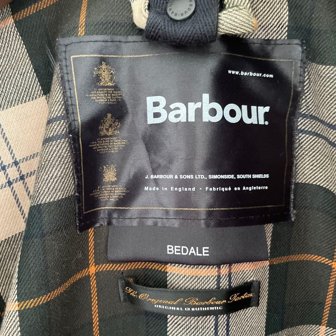 Barbour ビデイル オイルドジャケットセージ　ピンバッジ付き