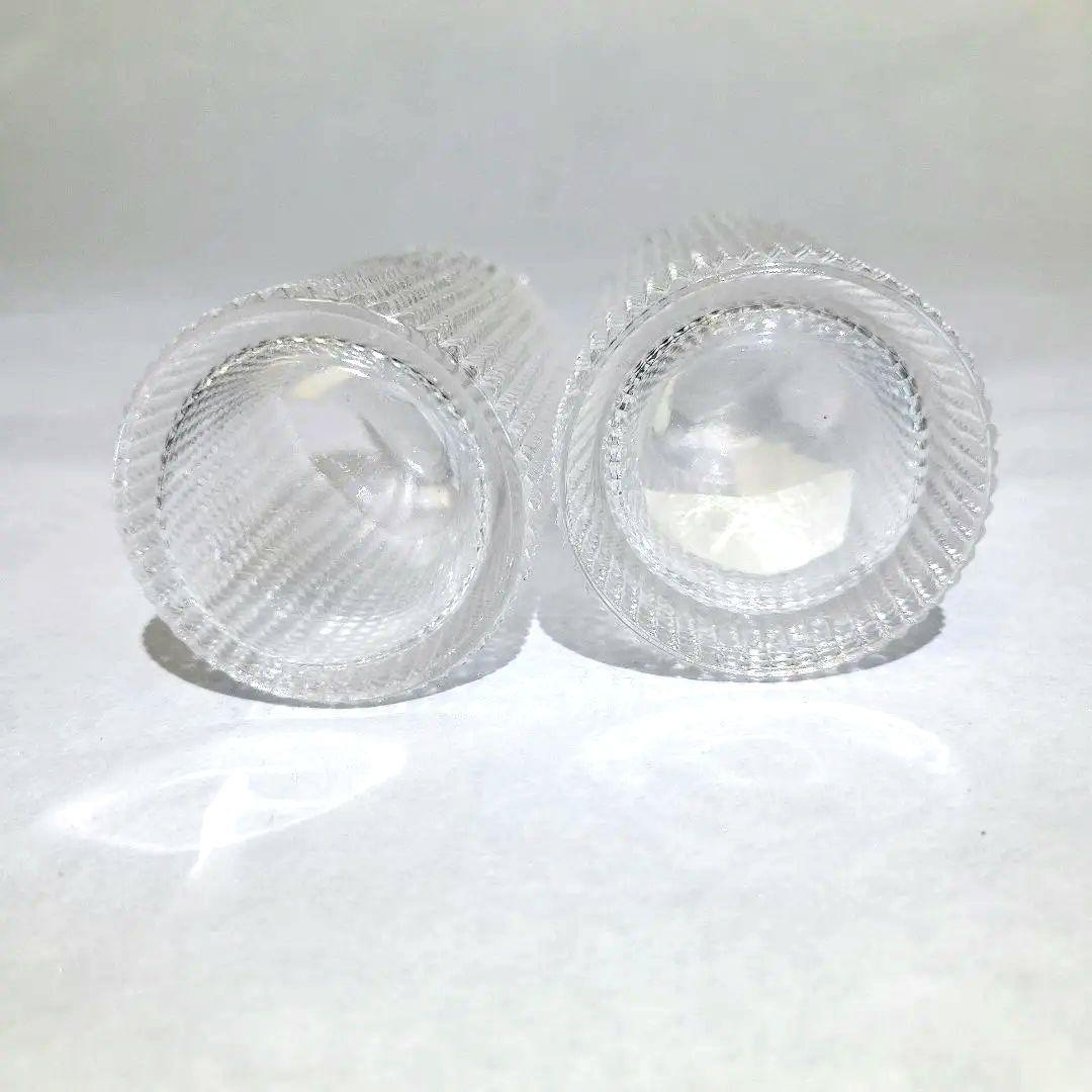 カメイ　ガラス　醤油差し　昭和 レトロ モダン 2個　セット