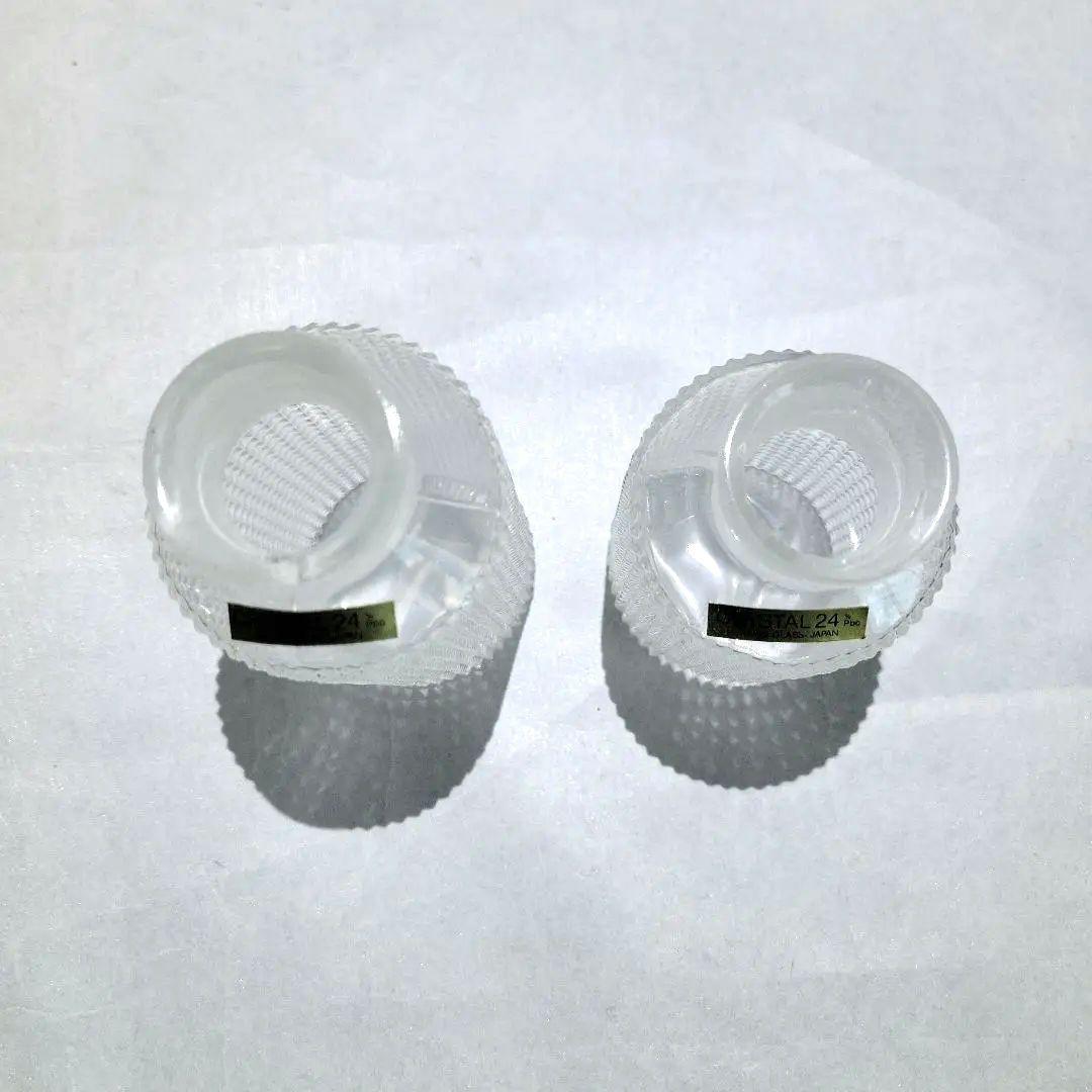 カメイ　ガラス　醤油差し　昭和 レトロ モダン 2個　セット