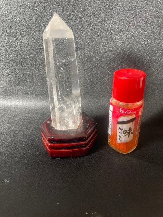 水晶 原石 クリスタル 六角オベリスク 水晶クラスター 開運縁起物 台座付き 4