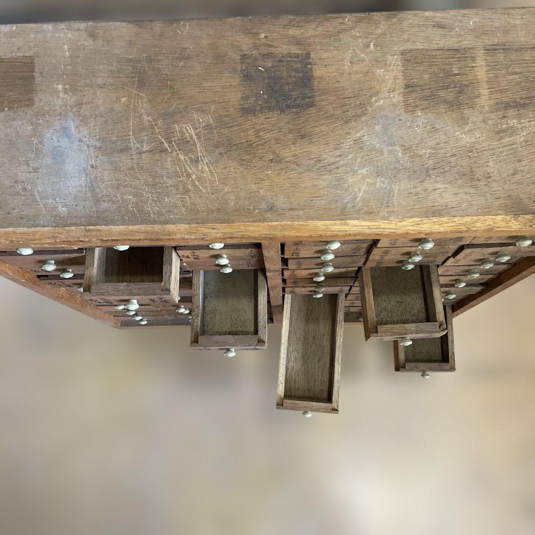 T1【送料込み】活版印刷所から出た木のタンス【古道具】【活版印刷】