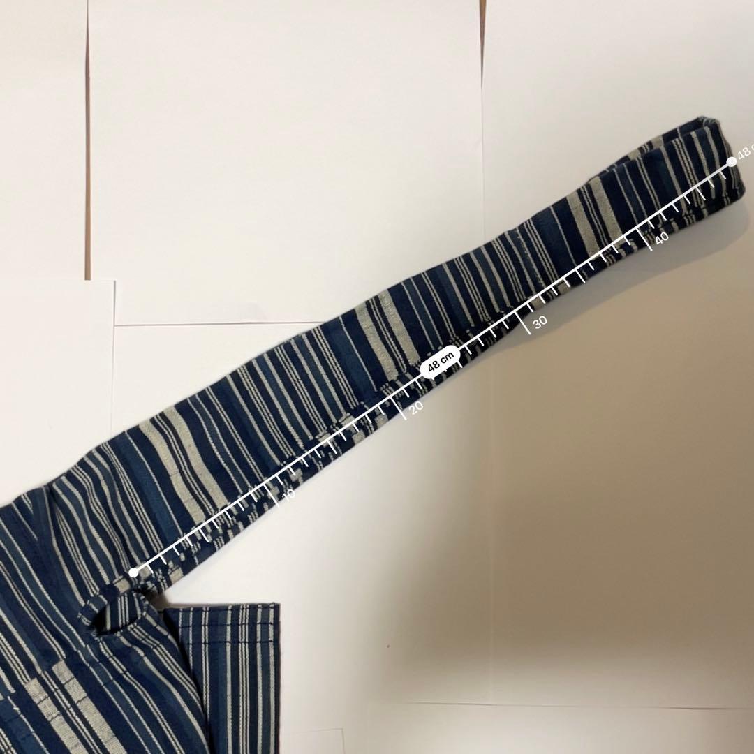 90s ラルフローレン インディゴ ボーダーニュースペーパーバッグ ショルダー