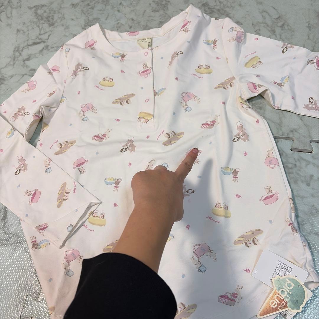 ジェラートピケ　ルームウェア長袖長ズボンセット