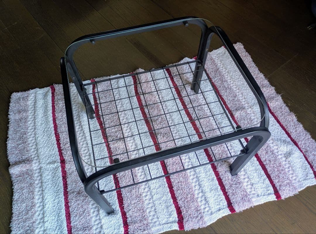 当時物☆ガラステーブル　80年代　レトロポップ　サイドテーブル