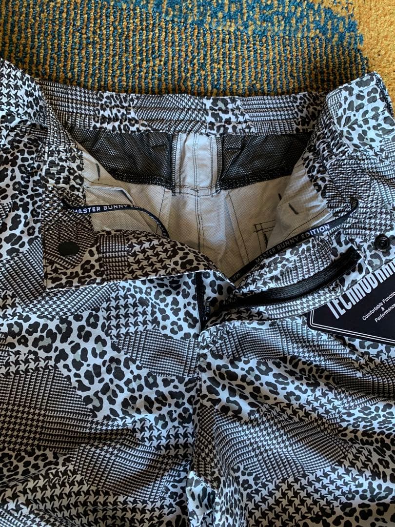 マスターバニー グレンレオパード柄レインウェア 上下セットアップ サイズ5