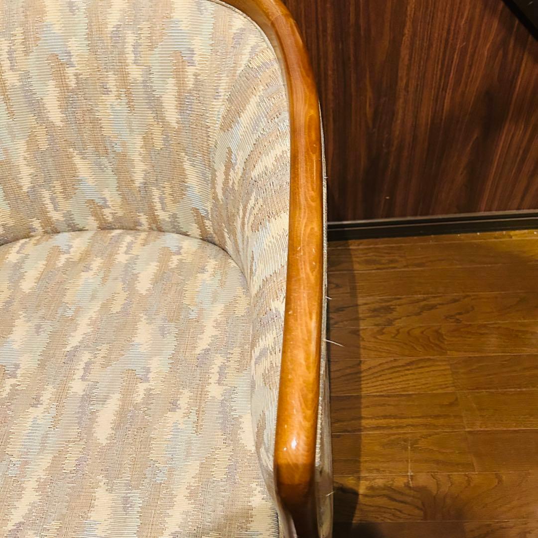 【良品】 シングルソファー 腰掛け椅子 家具 1人用椅子 ②
