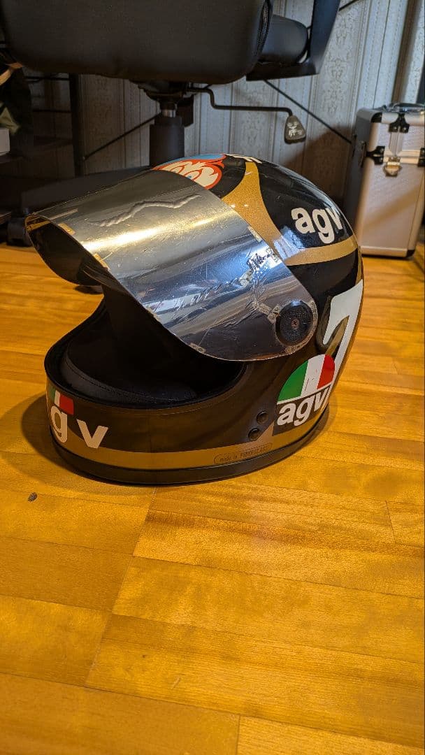 希少当時物レプリカ Arai agv バリーシーン ヘルメット バッグ付属
