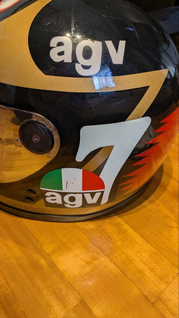 希少当時物レプリカ Arai agv バリーシーン ヘルメット バッグ付属