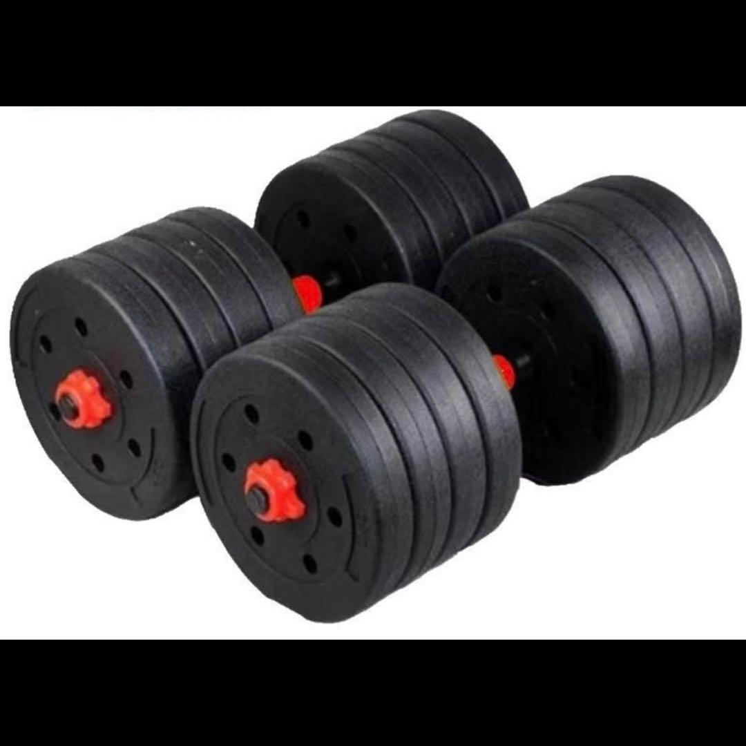 【合計50kg】バーベルにもなるダンベル｜25kg×2個セット 可変式｜A7