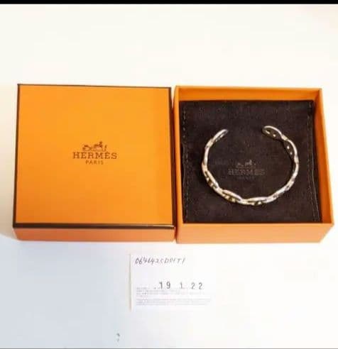 美品　HERMES エルメス　シェーヌダンクル　アンシェネ　SH バングル