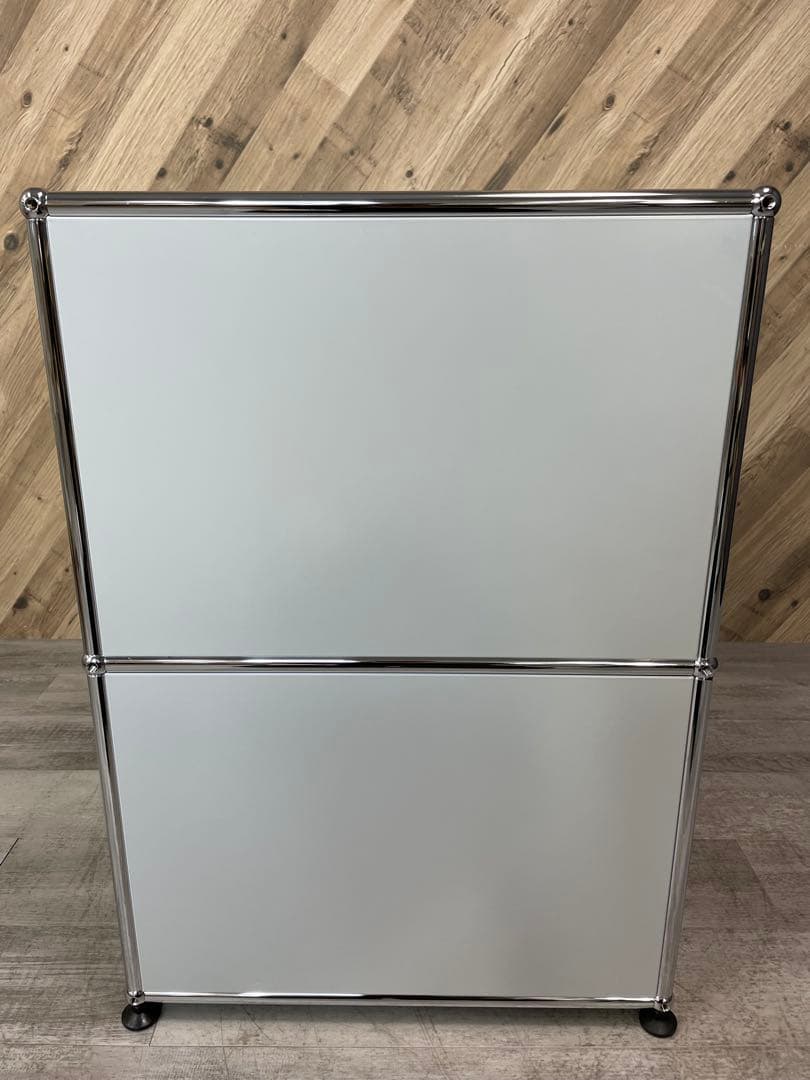 USM Haller　ハラー　1列 2段　キャビネット ライトグレー ①