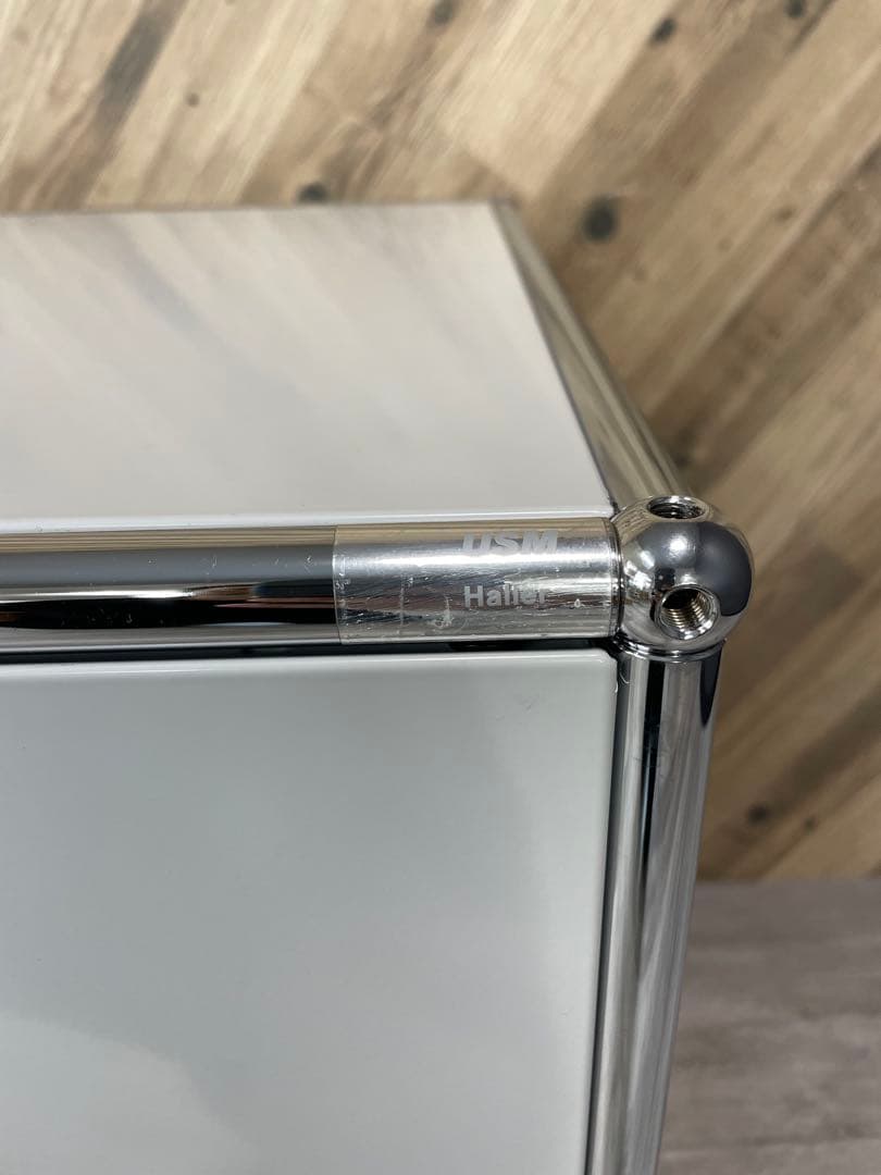 USM Haller　ハラー　1列 2段　キャビネット ライトグレー ①