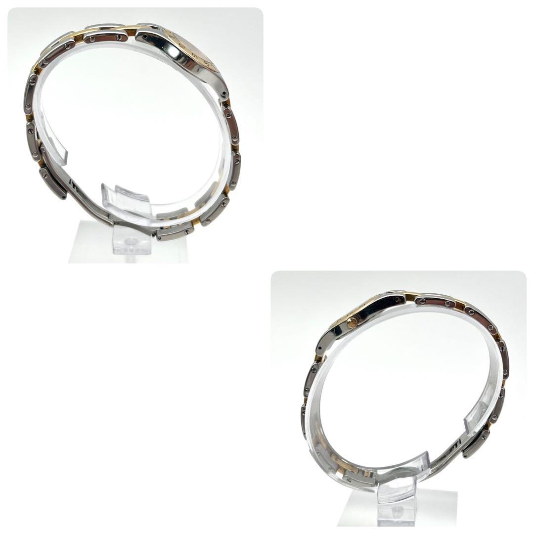 ボーム&メルシー　リネア　ゴールド　コンビ　金文字盤　トノー　腕時計　クォーツ