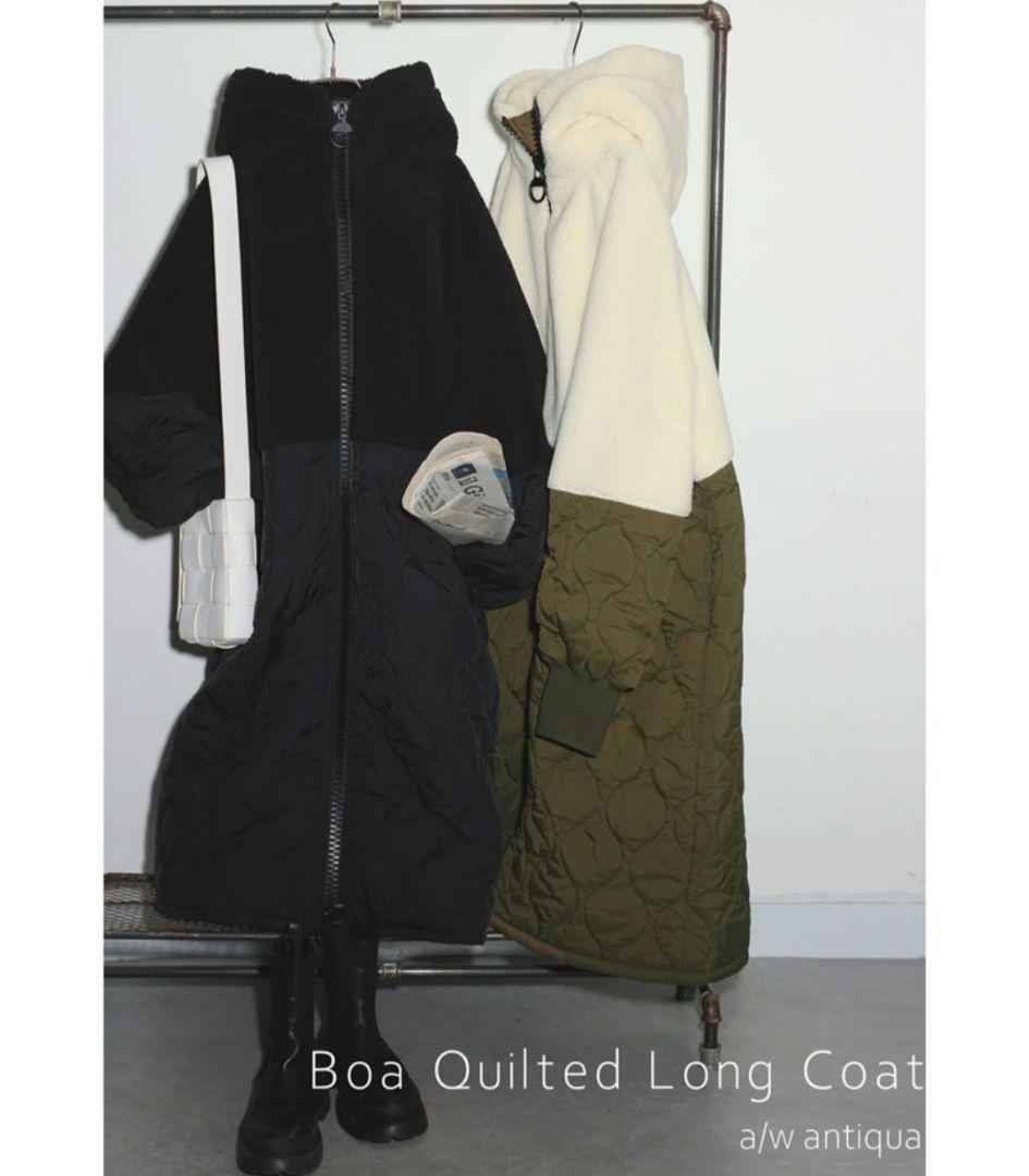 ★試着のみ★新品同様★antiqua ロング ボア コート