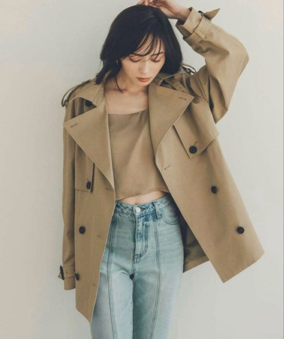 ソウ　新品未使用　アニュアンス　ハーフオーバートレンチコート　Ｍサイズ