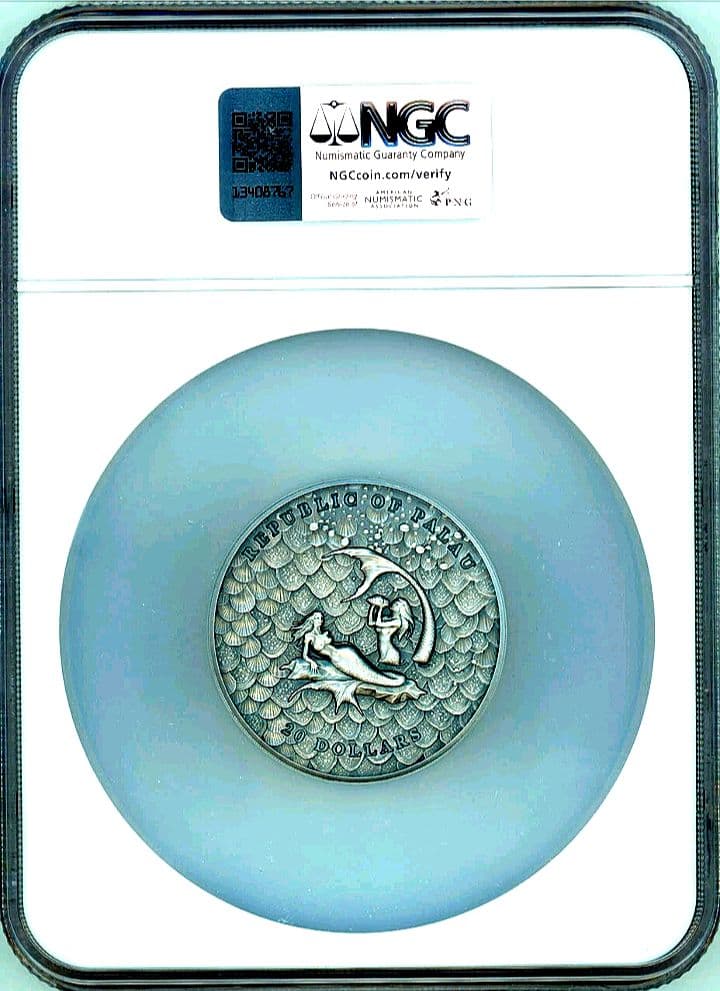 ngc MS70　最高鑑定　 3オンス 銀貨 　世界777枚