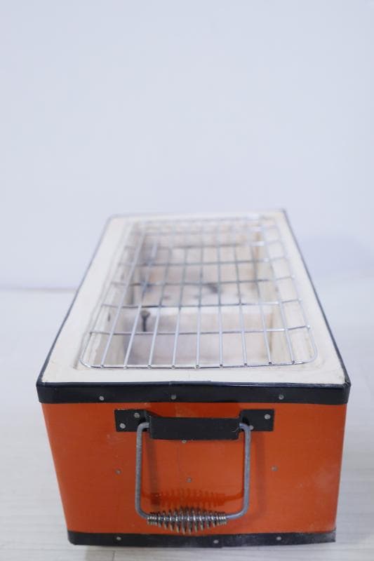 ◆マルマン工業　魚・肉・焼きコンロ◆純珪藻土岩　七輪　角型　切抜製