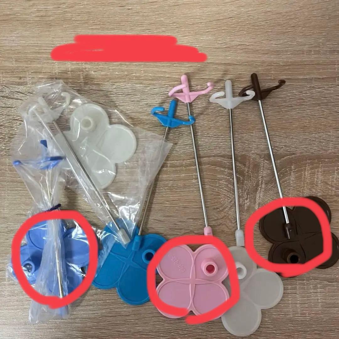 編集中　ネオブライス　スタンド　２本　桃茶