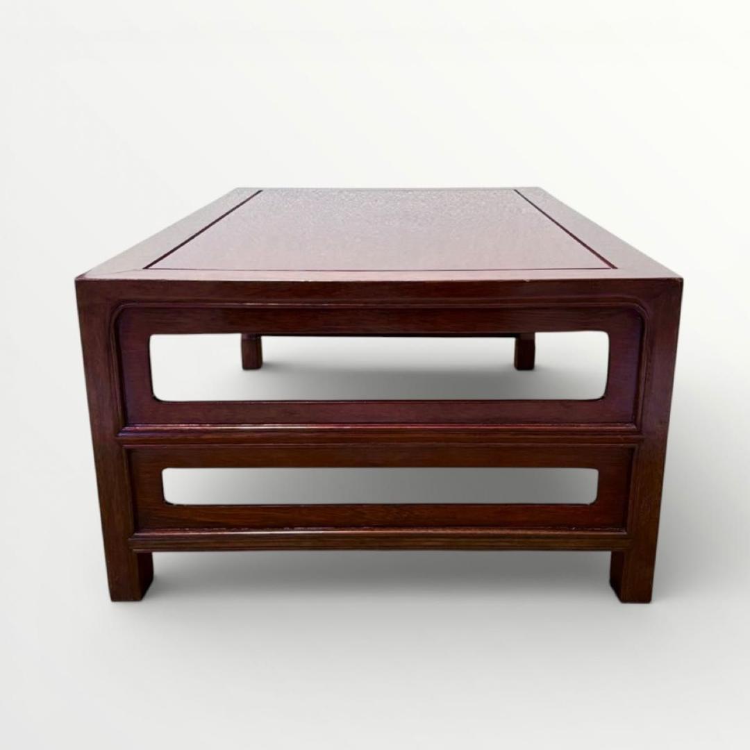 中国美術 唐物 紫檀 花梨 唐木 天然木 文机 飾り台 盆栽台 花台 香炉