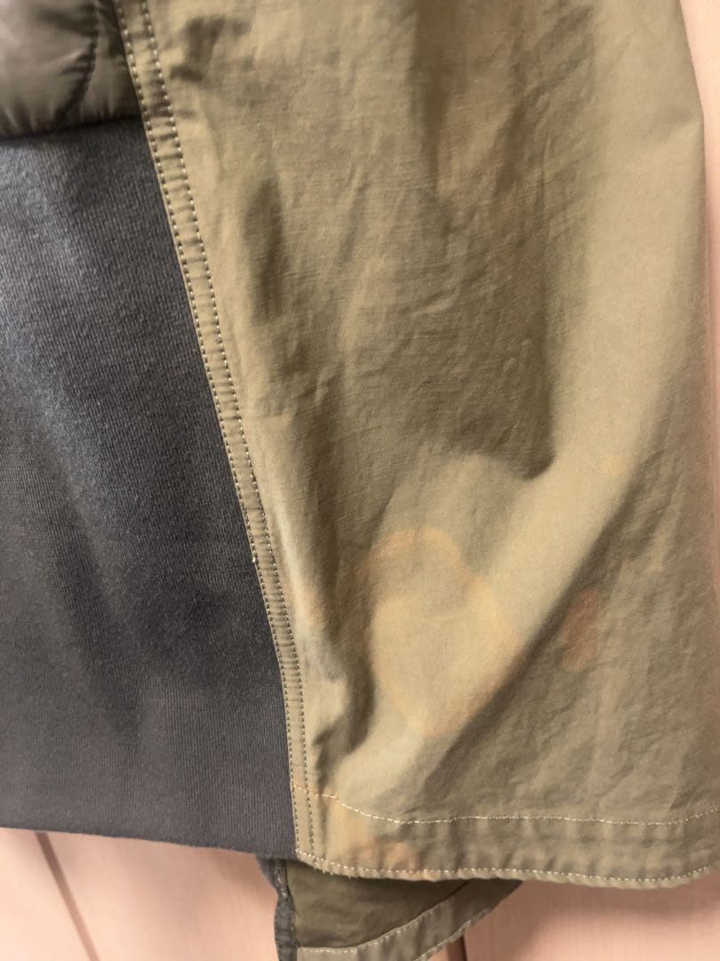 etsinta エシンタ　切替マキシミリタリーコート　カーキ