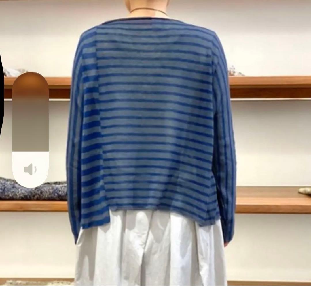 ヨーガンレール　2024未使用ボーダーの春ニット