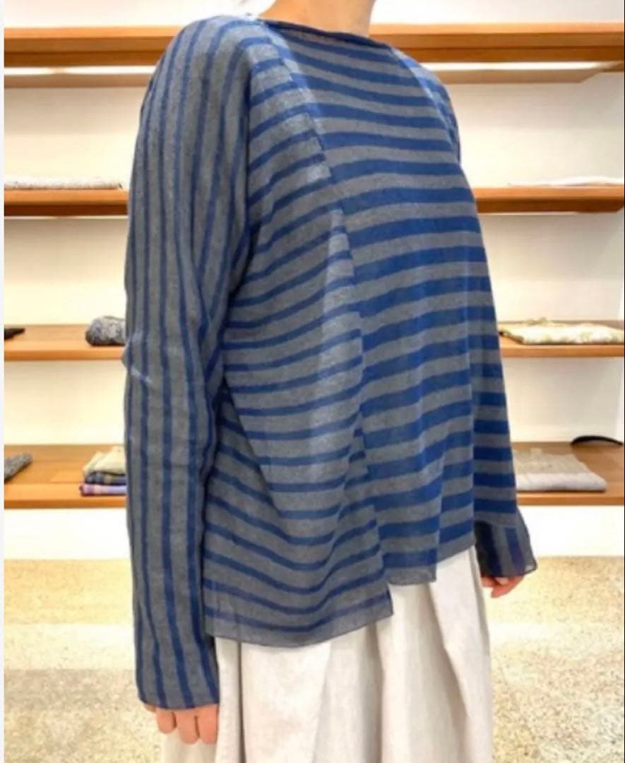 ヨーガンレール　2024未使用ボーダーの春ニット