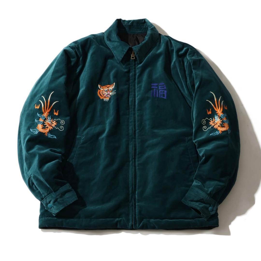 Houston ベトジャン リバーシブル 中綿 キルティング ベロア