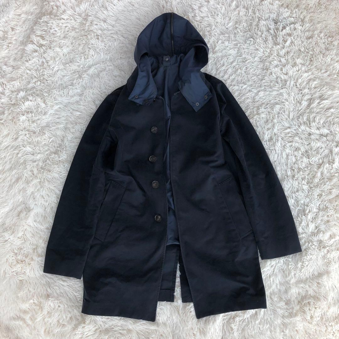 ことらメゾンマルジェラMaisonMargielaモールスキンコート紺色