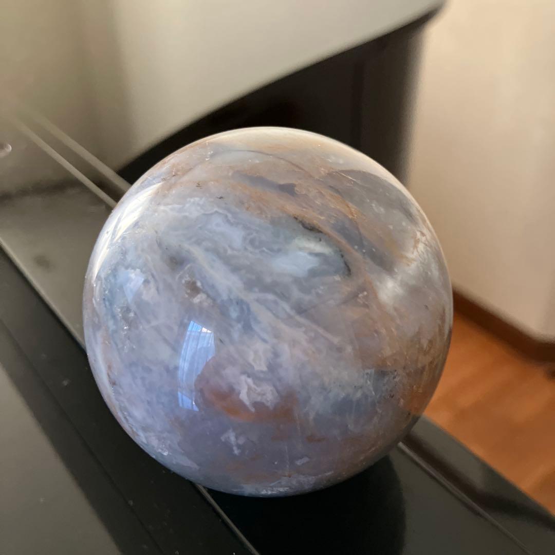 ぴぃさま専用珍！モスアゲートオーシャンジャスパーの共生　スフィア　天然石C263