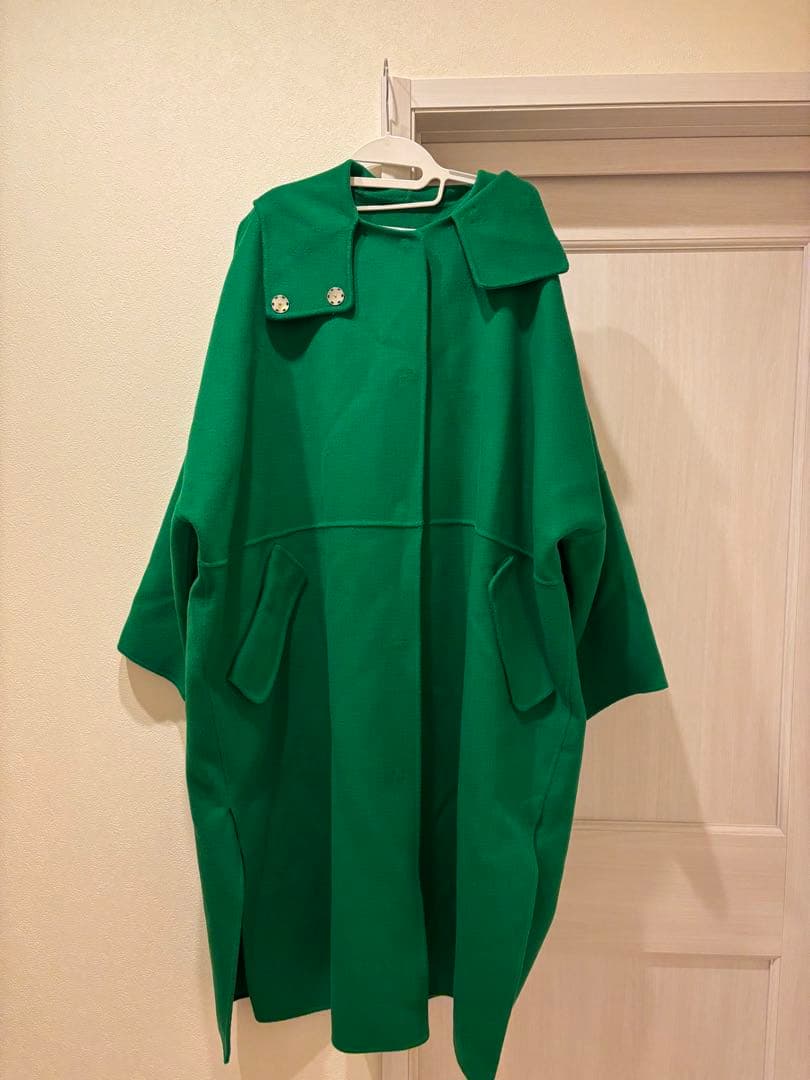 LE CIEL BLEU Hooded over coat グリーン36